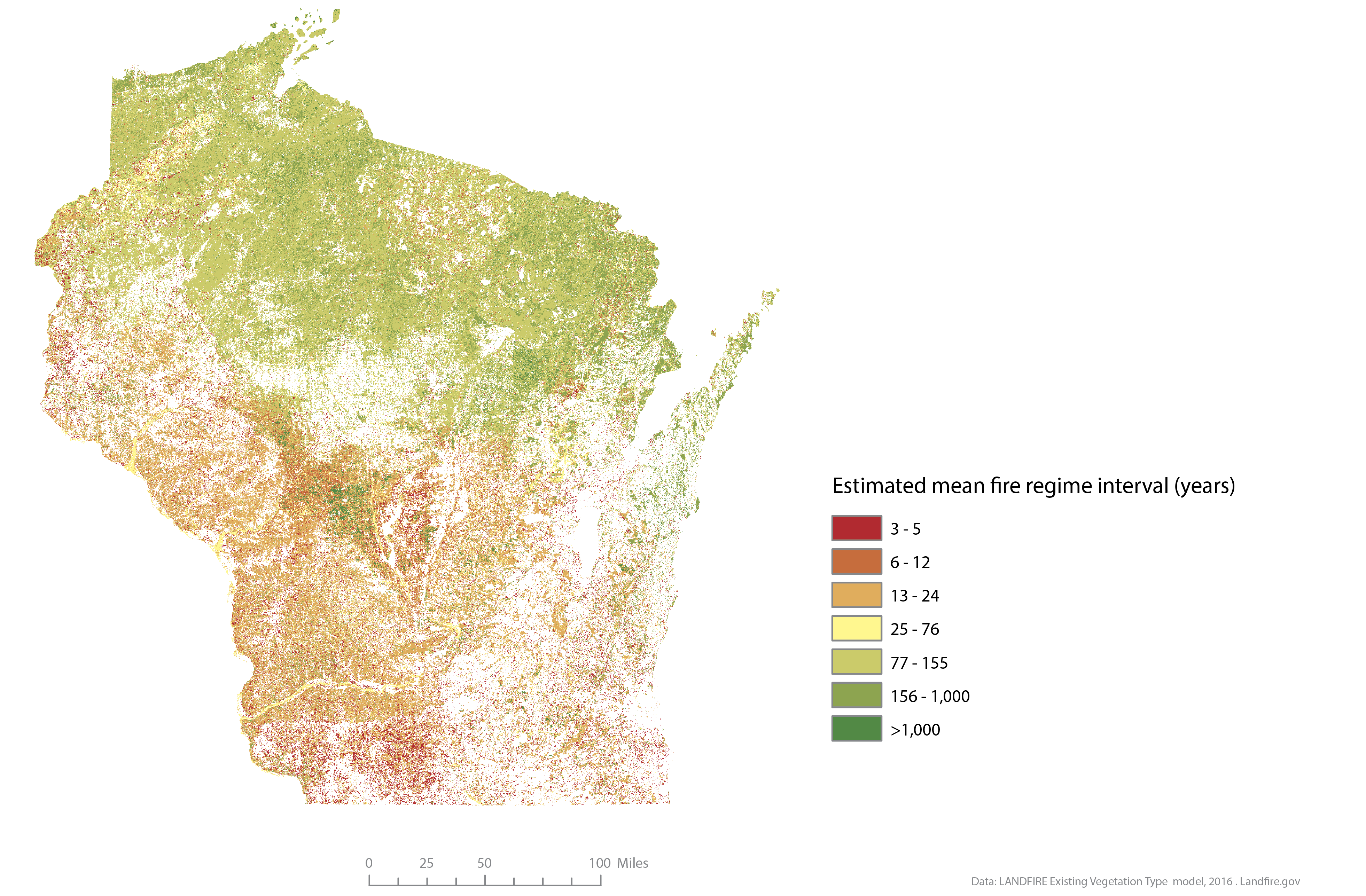 Wisconsin current fire regimes